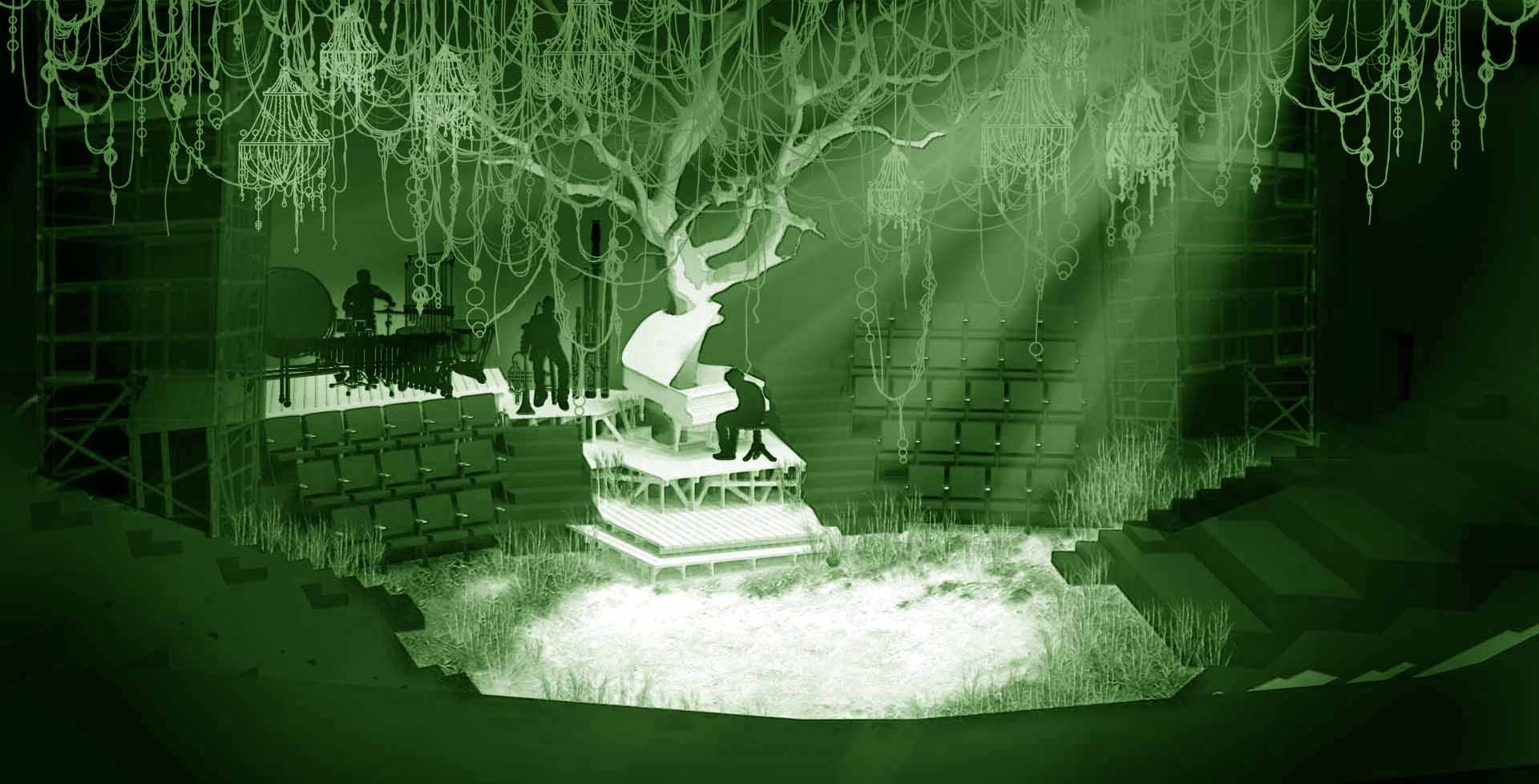 into the woods set rendering