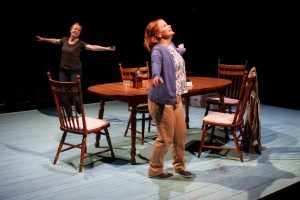 Tasha Lawrence and Margaret Daly in The Roommate by Jen Silverman at the 2015 Humana Festival of New American Plays. Photo by Bill Brymer.